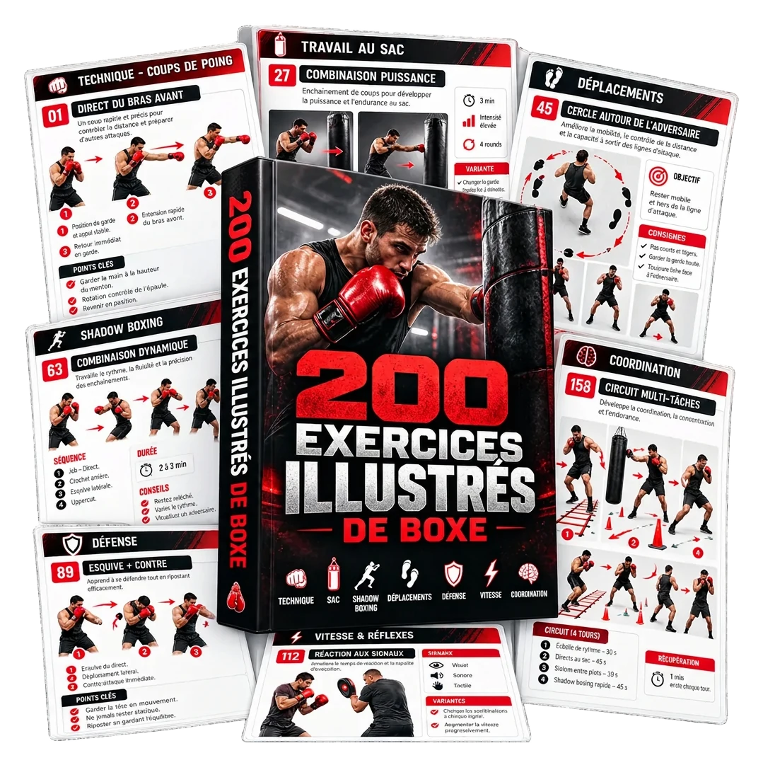 Présentation de la bibliothèque 200 Exercices Illustrés de Boxe