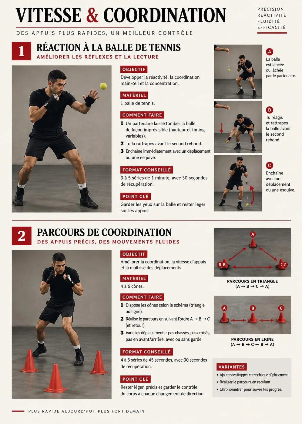 Page intérieure de vitesse et coordination